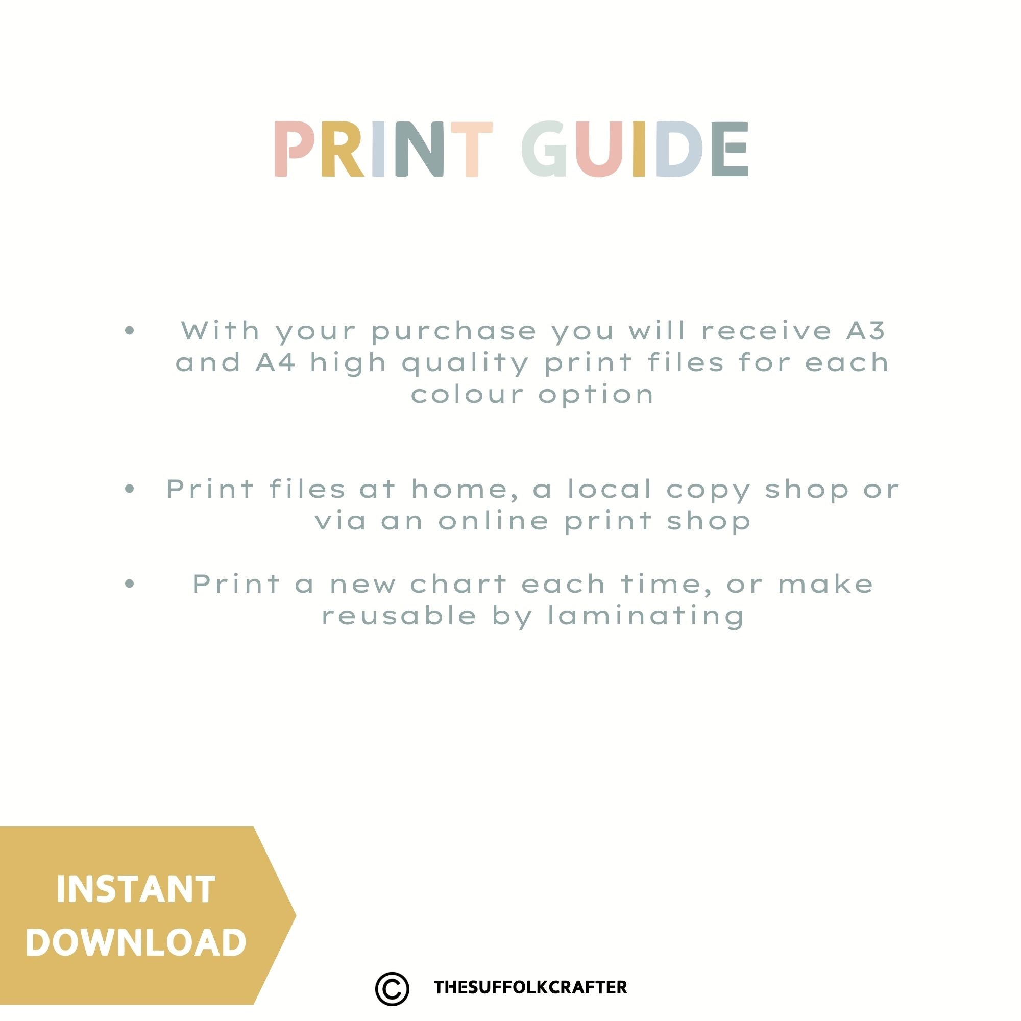 Stay in Bed Reward Chart for Kids - Instant Download