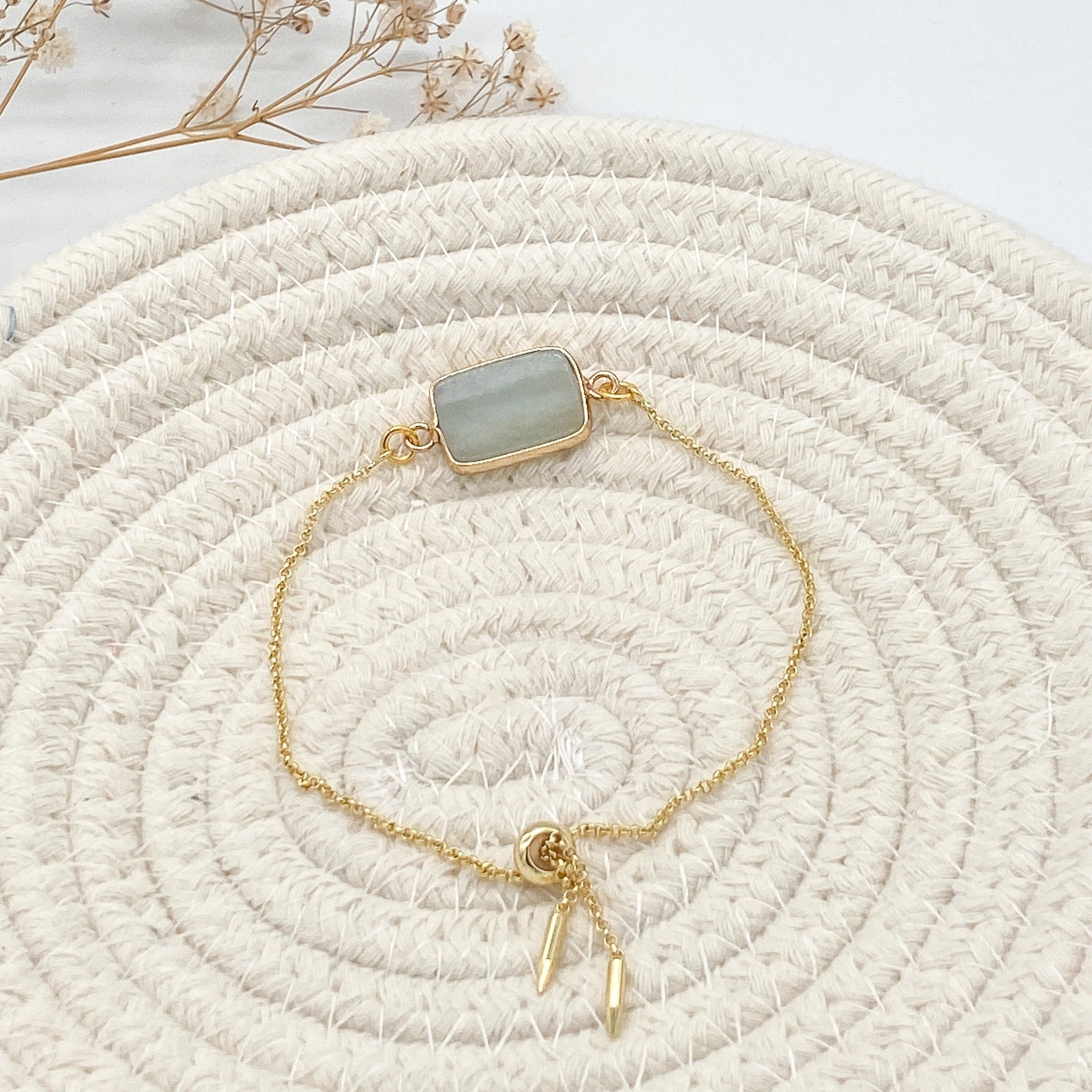 Natural Green Amazonite Chain Bracelet - The Suffolk Crafter